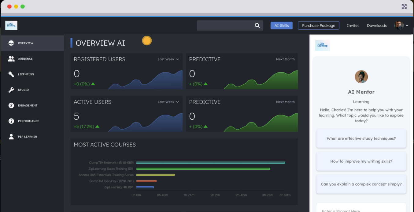screenshot of ACI Learning